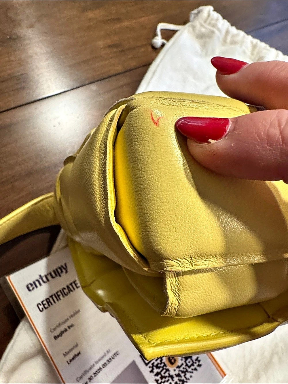 Bottega Veneta Padded Cassette Bag Mini Shoulder Bag in Yellow Leather - Picture 5 of 11